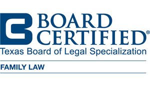 Board certified family law logo.